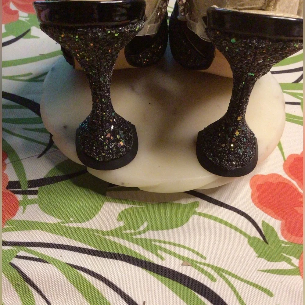 NEW LEMONADE BLACK PUMS HEELS - Picture 8 of 10